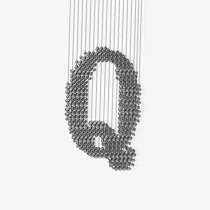 Arsilus Charcoal Stone Cascade Chandeliers Q Preiswert