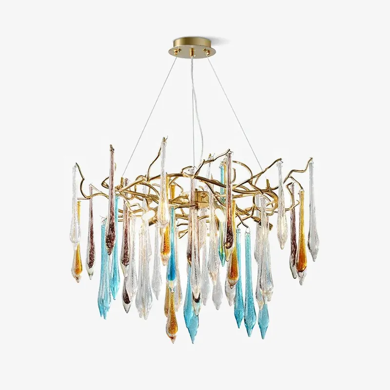 Sonderaktion Aurora Kronleuchter Tropfenglas Luxe ∅ 60cm x H 60cm