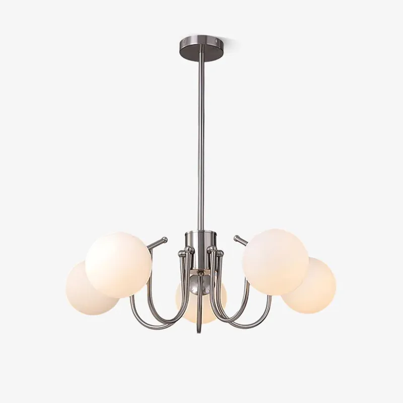 Aurora Kronleuchter Globe Chrom Modern 3 Köpfe ∅ 60cm x H 20cm Direktkauf