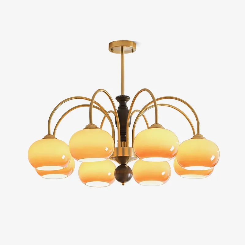 Aurora Kronleuchter Amberly Arch Gebogene Arme 3 Köpfe Durchmesser 50 cm x Höhe 39 cm Top-Seller