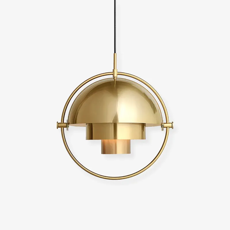 Günstig Lustra Pendelleuchte Verformter Ball Golden