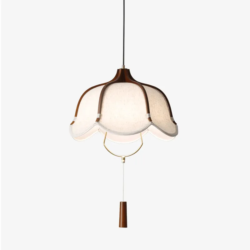 Aktuell Lustra Pendelleuchte Laterne Modern Stoff Ø 40 cm x H 30 cm