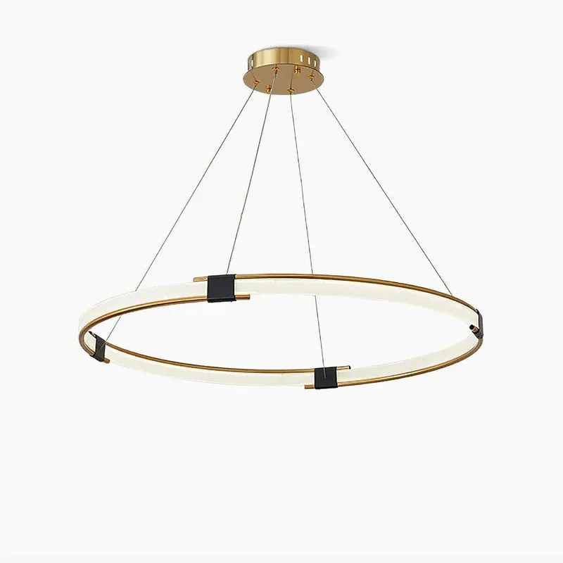 Sofort Bestellen Lustra Kronleuchter Gold Ring LED Halo Modern Dia 60cm
