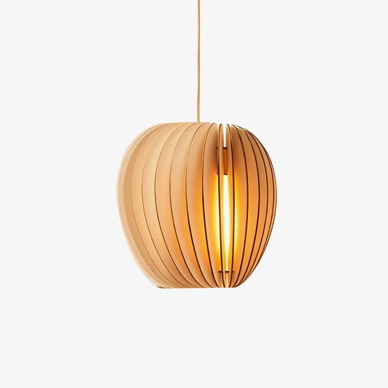 Sale Vovene Elegance Einzigartige Kugel Holz Pendelleuchte ∅ 25cm x H 25cm