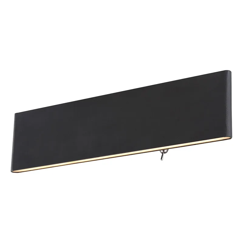 Moderne schwarze Aluminium-Wandlampe Globo Siegfried Nur Heute