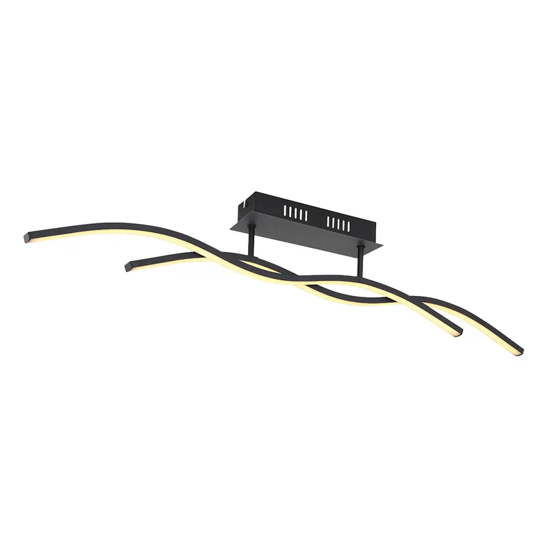 Schwarze Deckenlampe Gebogene Stäbe Globo Marius Billig