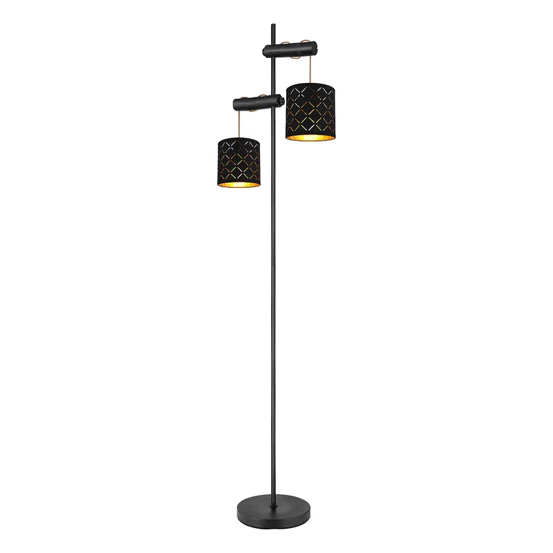 Schwarze Metall Retro Stehlampe Globo Clarke Nur Heute