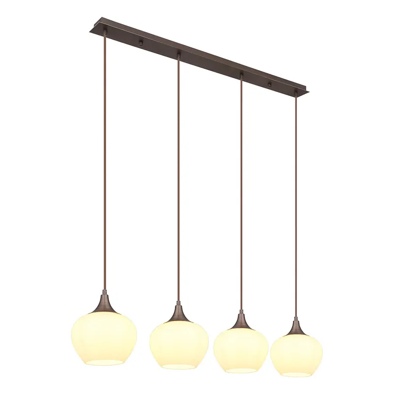 Knallerangebot Klassische braune Metall-Hängelampe Globo Maxy