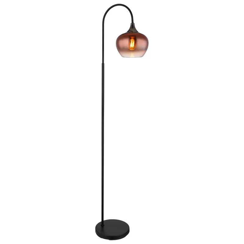 Günstig Elegante Stehlampe mit kupferfarbener Lampenschirm Maxy
