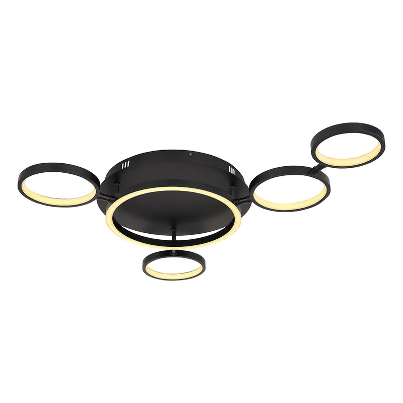 Super-Preis Moderne schwarze Metall-Deckenlampe Globo Antonius