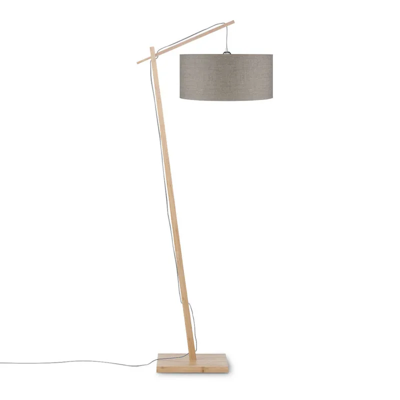 Bestpreis Graue Leinen Bohemian Stehlampe GOOD&MOJO Andes