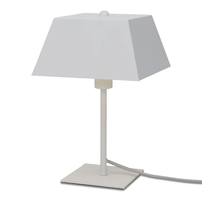 Preisknaller Weiße Retro-Metall-Tischlampe quadratisch It’s About RoMi Perth