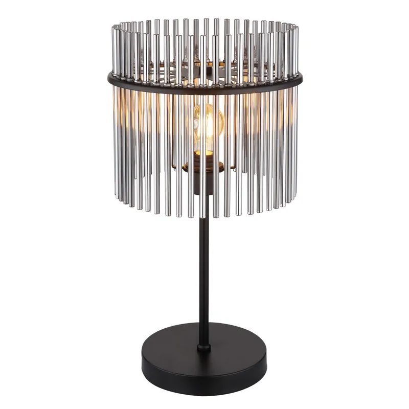 Moderne Tischlampe mit rauchfarbigen Glaskörpern Gorley Neu Im Sortiment