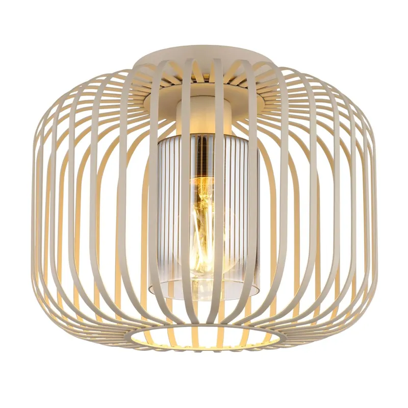Schneller Versand Moderne Sandfarbene Deckenlampe mit Gitterdesign Alfred
