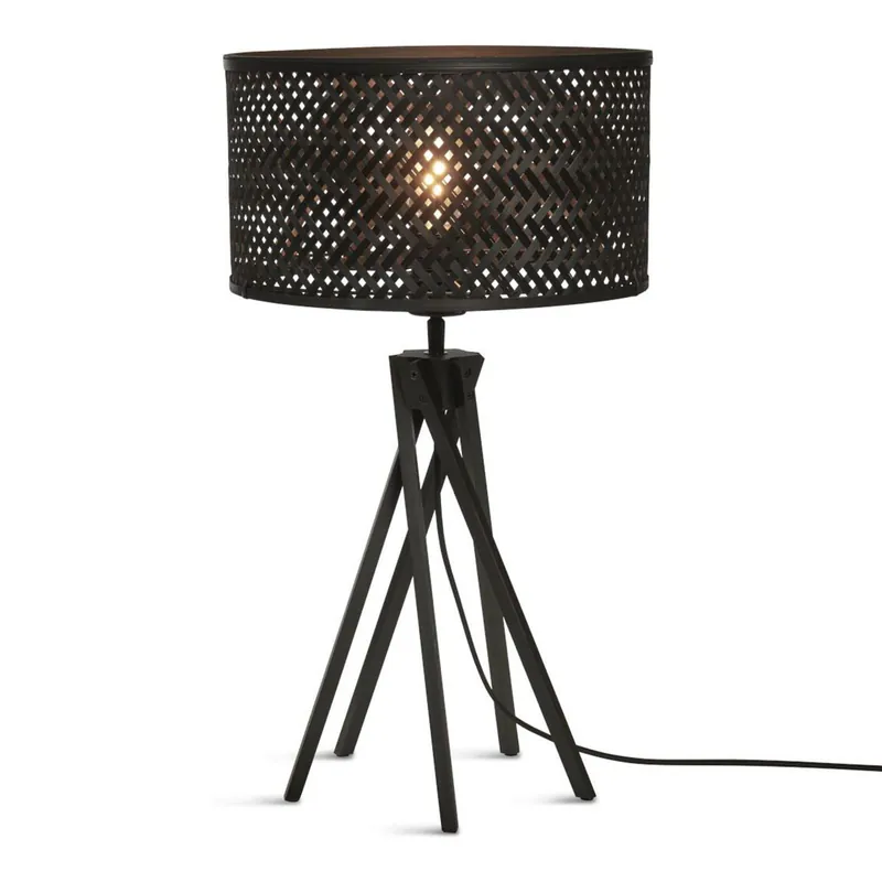 Jetzt Bestellen Bohemian-Schwarz-Bambus-Tischlampe GOOD&MOJO Java