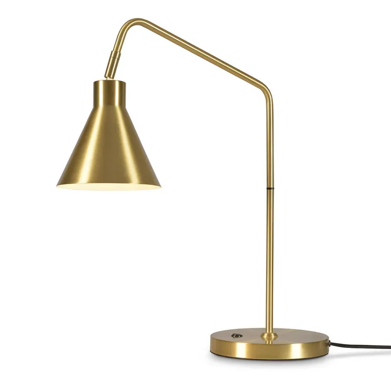 Aktuell Retro Tischlampe mit Trichterkappe goldfarben It’s About RoMi Lyon