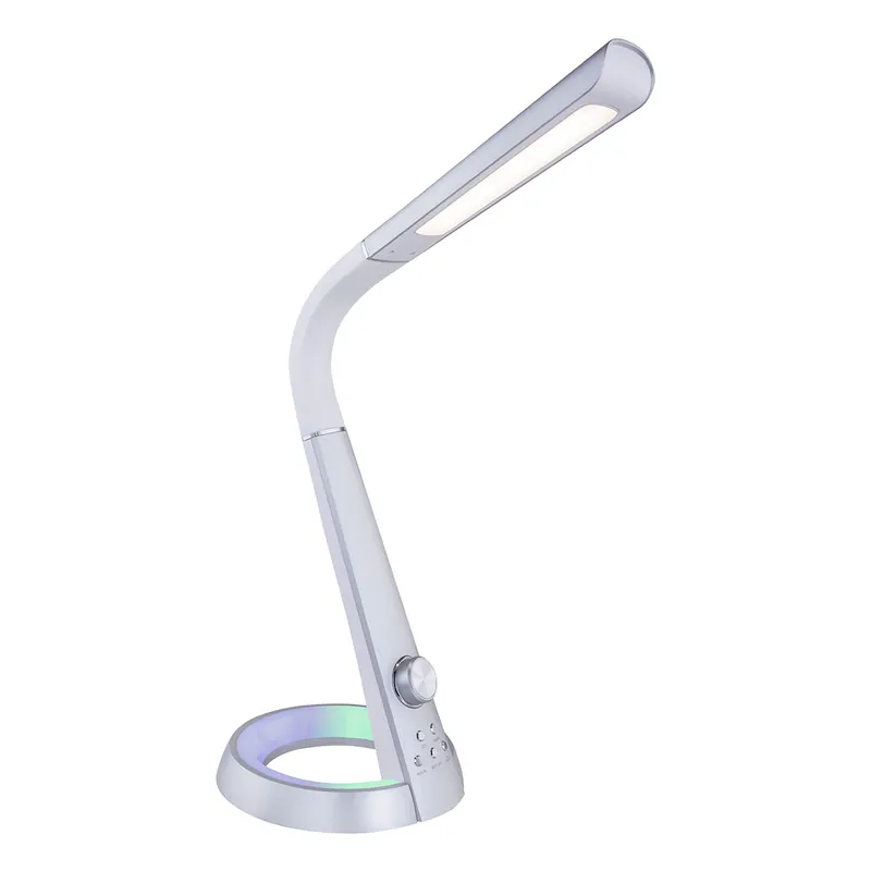 Farbanpassbare Biegbare Tischlampe Silber Globo Mitti Neu Im Sortiment