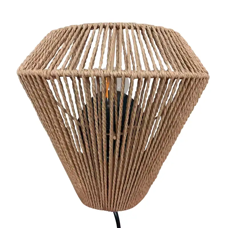 Wandlampe mit cremefarbenem Seil und Metall-Wandplatte Anne Lighting Light Maze Jetzt Kaufen