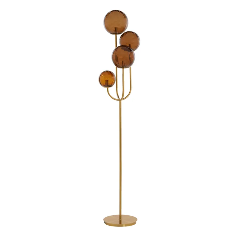 Goldene Stehlampe mit Kugeln Light & Living Magdala Markenware