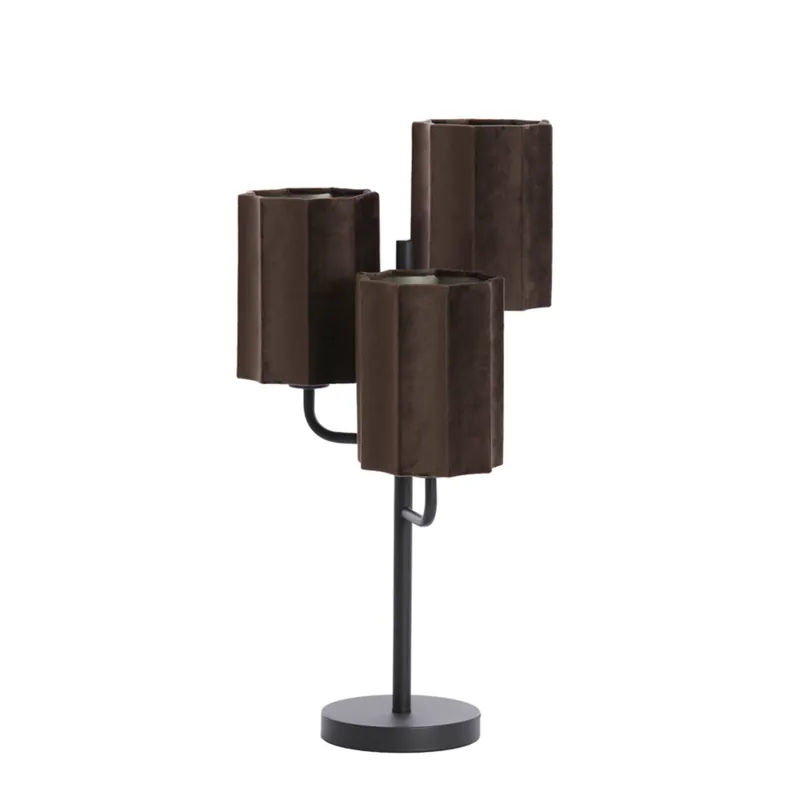 Schneller Versand Geometrische 3-flammige Tischlampe mit Schirmen Light & Living Edisa