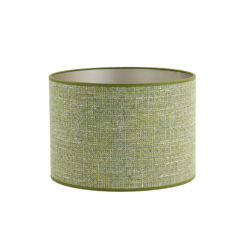 Stofflampe grün in Zylindrischer Form Light & Living Tweed Markenprodukt