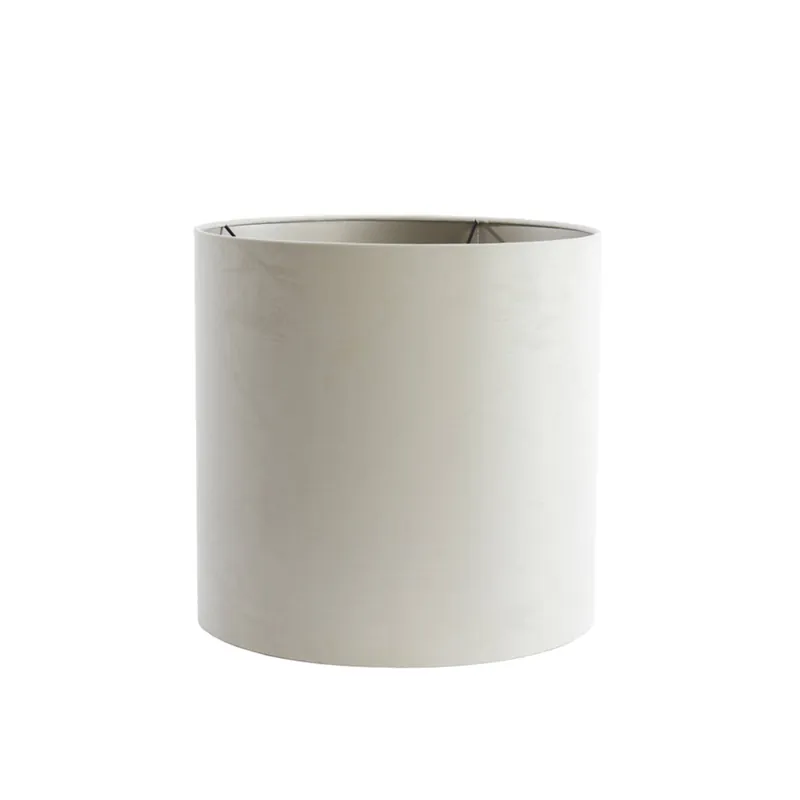 Beige Zylinderschirm Light & Living Velours Must-Have