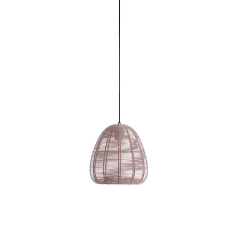 Kuppelförmige Rattan-Hängelampe in Naturfarbe Light & Living Oliveria Nur Heute