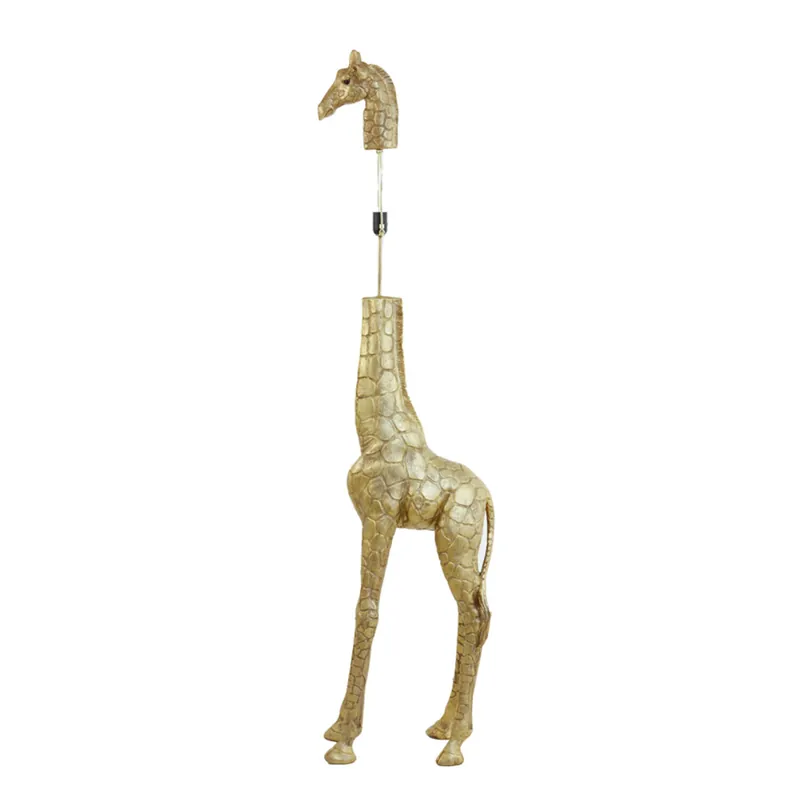 Große goldene Giraffenlampe Light & Living Giraffe Jetzt Bestellen