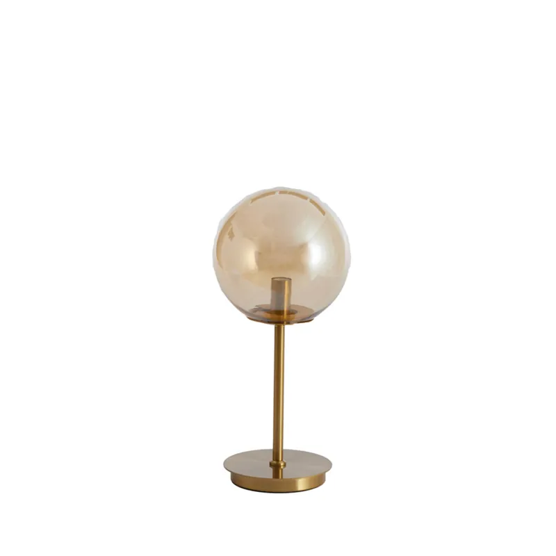 Bestseller Goldene Tischlampe mit Glaskörper Light & Living Medina