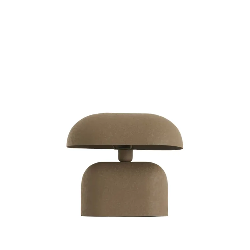 Dunkelbraune Tischlampe mit ruhigem Retro Charme Light & Living Todd Neu