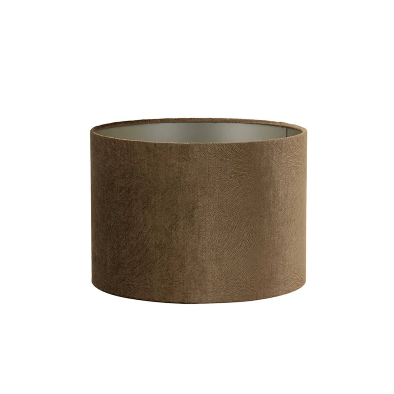 Brauner zylindrischer Lampenschirm Light & Living Lubis Heißes Angebot