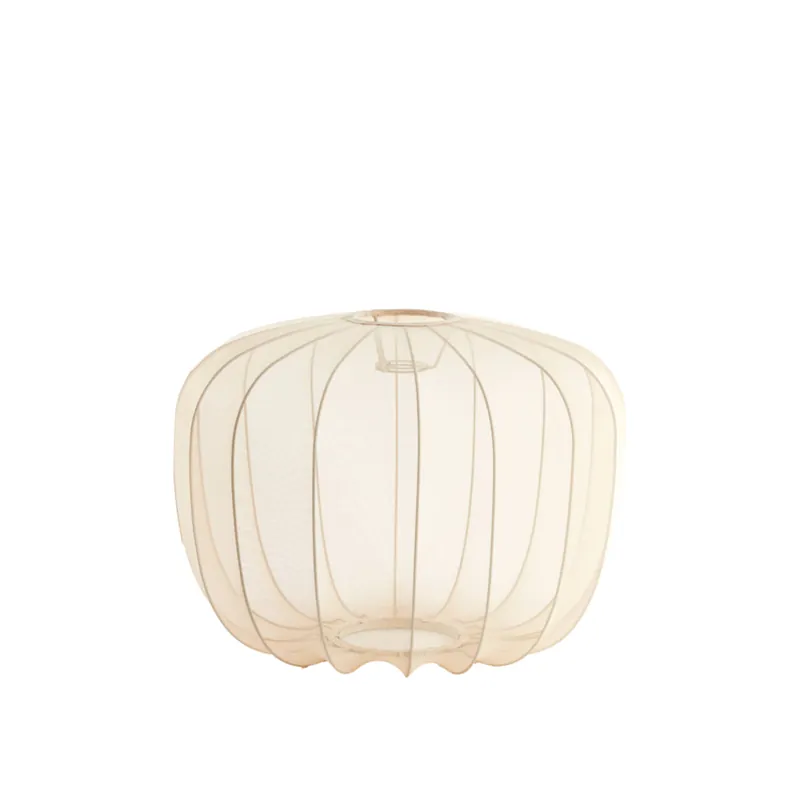 Beige Lampenschirm ovale Form Light & Living Plumeria Geprüft