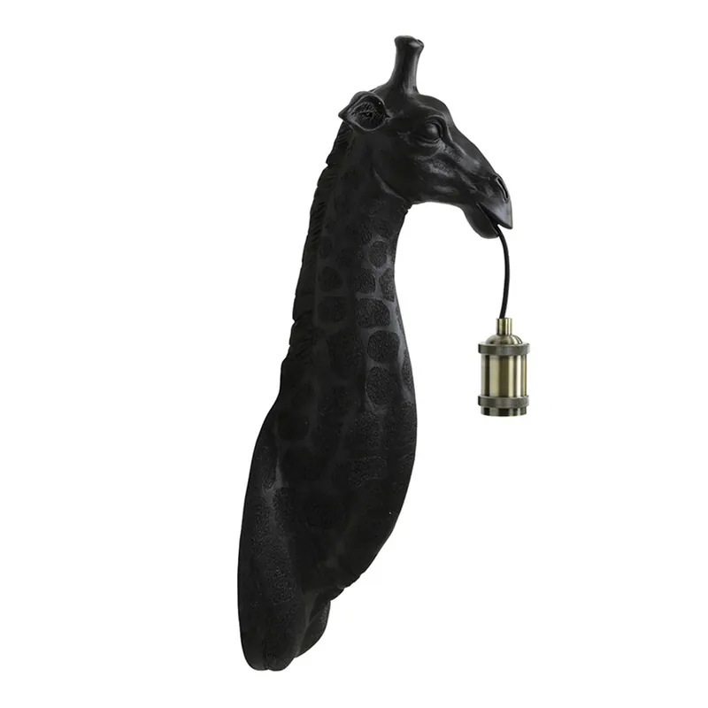 Finale Aktion Giraffen-Wandleuchte schwarz Light & Living Giraffe