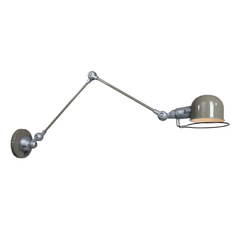 Runde Industrielle Wandlampe Schwenkarm Grün Mexlite Davin Knallerangebot
