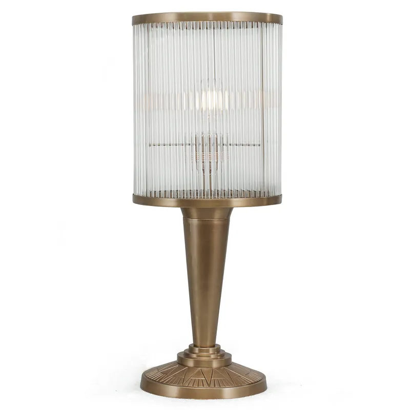 Neuheit Elegante Art Déco-Tischleuchte mit Kristallglasstäben