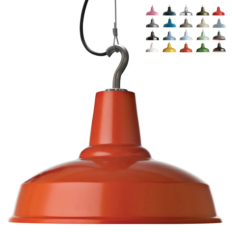 Preis Gesenkt Industrial-Pendelleuchte mit Stahlseil-Hängung HOOK