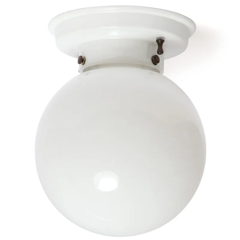 Neu Italienische Keramik-Deckenlampe mit Glaskugel Ø 20 cm