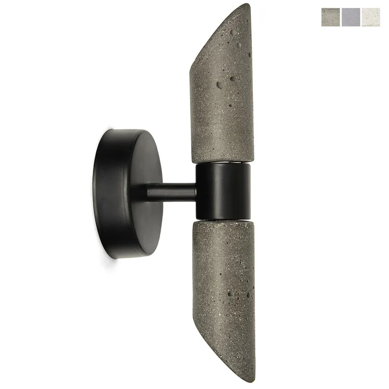Up-Down-Röhren-Wandleuchte aus Beton PARKER Abverkauf