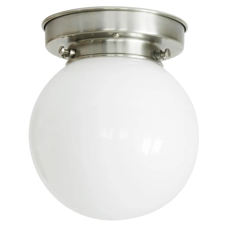 Direktkauf Kleine Kugel-Deckenleuchte mit Opalglas Ø 10/15/20/25/30 cm