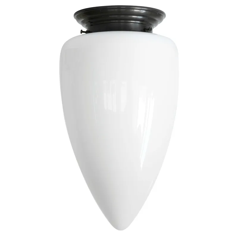 Deckenlampe mit langem Opal-Spitzglas Ø 24 cm Markenprodukt