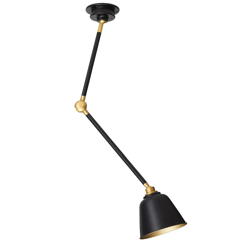 Must-Have Elegante Gelenk-Deckenleuchte SPENCER, golden oder silber