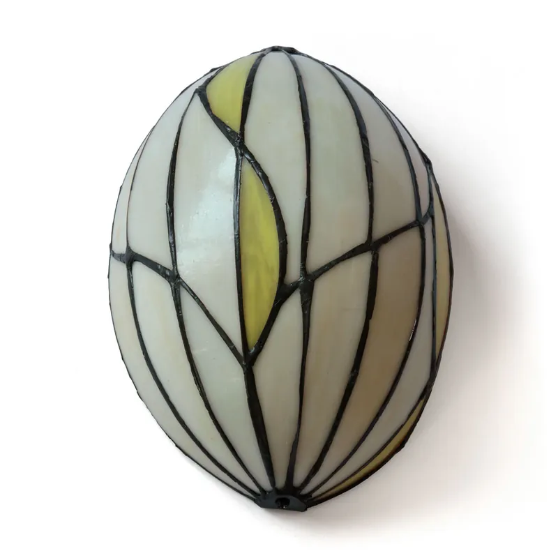 Halbrunde Jugendstil-Wandleuchte aus Tiffanyglas „Knospe“ Top-Seller