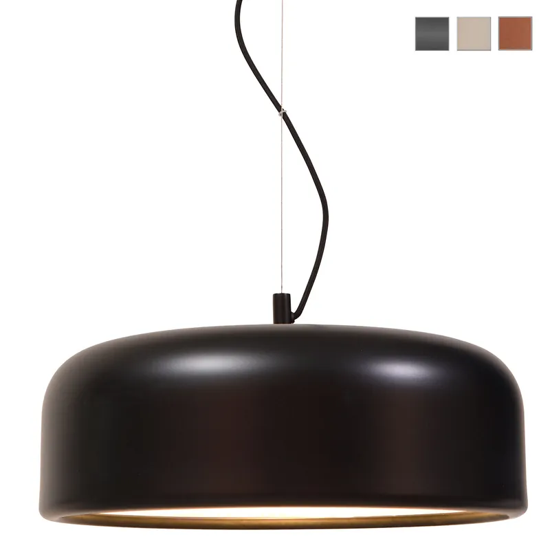 Echt Moderne Esstisch-Hängeleuchte am Stahlseil, Ø 48 cm