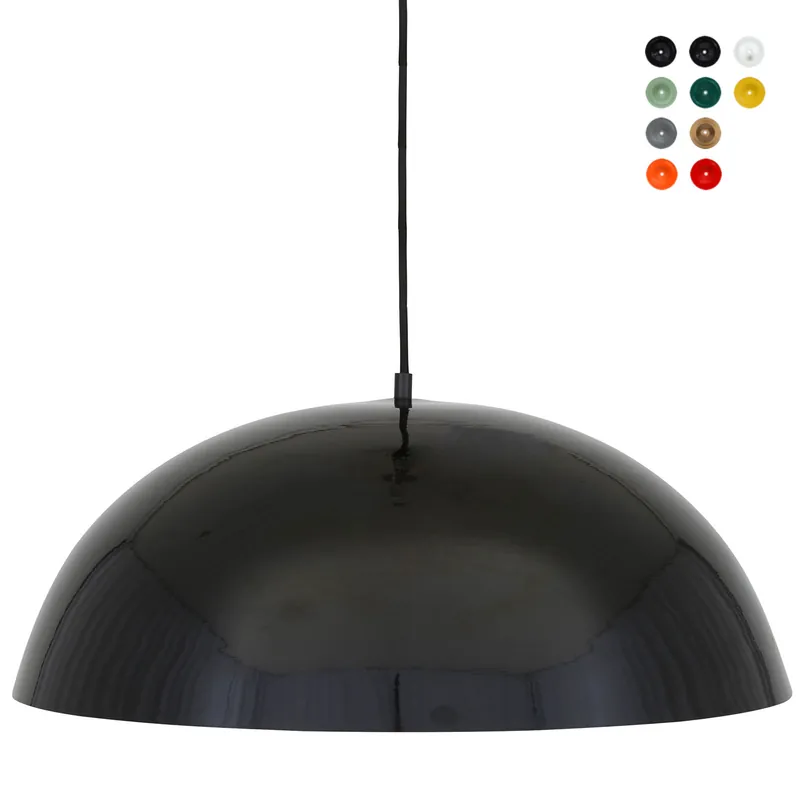 Schnäppchen Große, gewölbte Aluminium-Hängelampe, viele Farben, Ø 53 cm