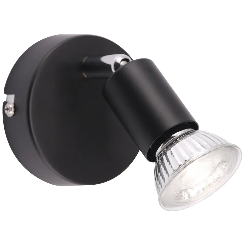 Neue Kollektion Prato Wandspot schwarz-matt