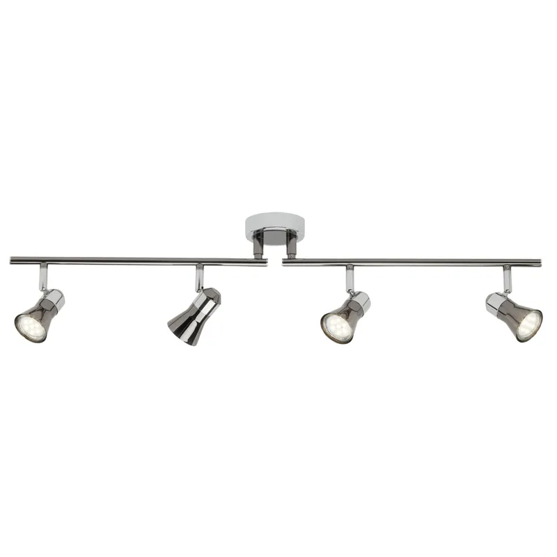 Jupp LED Spotrohr 4flg chrom/schwarz Jetzt Kaufen