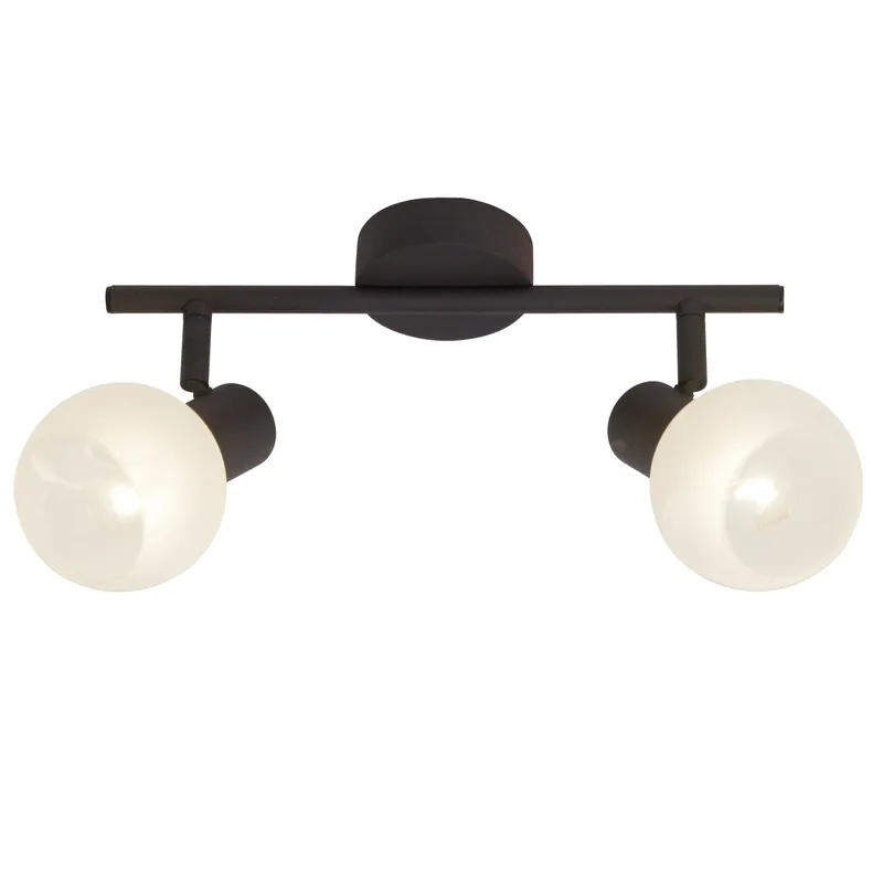Neu Gabon Spotrohr 2flg braun/weiß-alabaster