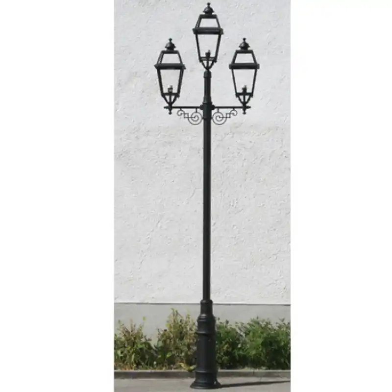 Sichere Zahlung Große Standleuchte mit drei Laternen, 402 cm