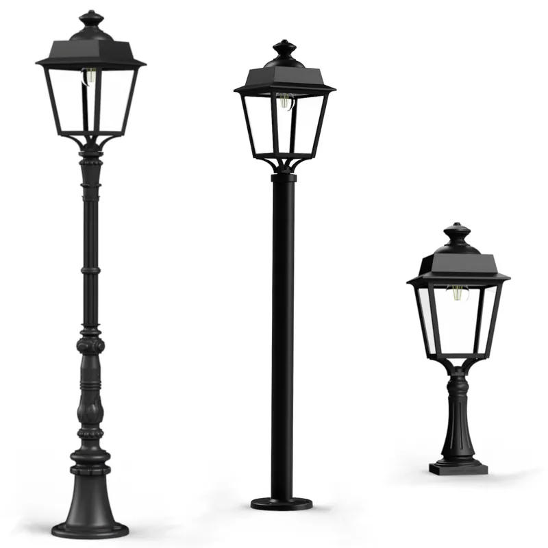 Saisonangebot Französische Gartenlaterne Place des Vosges 1F in drei Größen (63 cm , 118 cm, 131 cm)