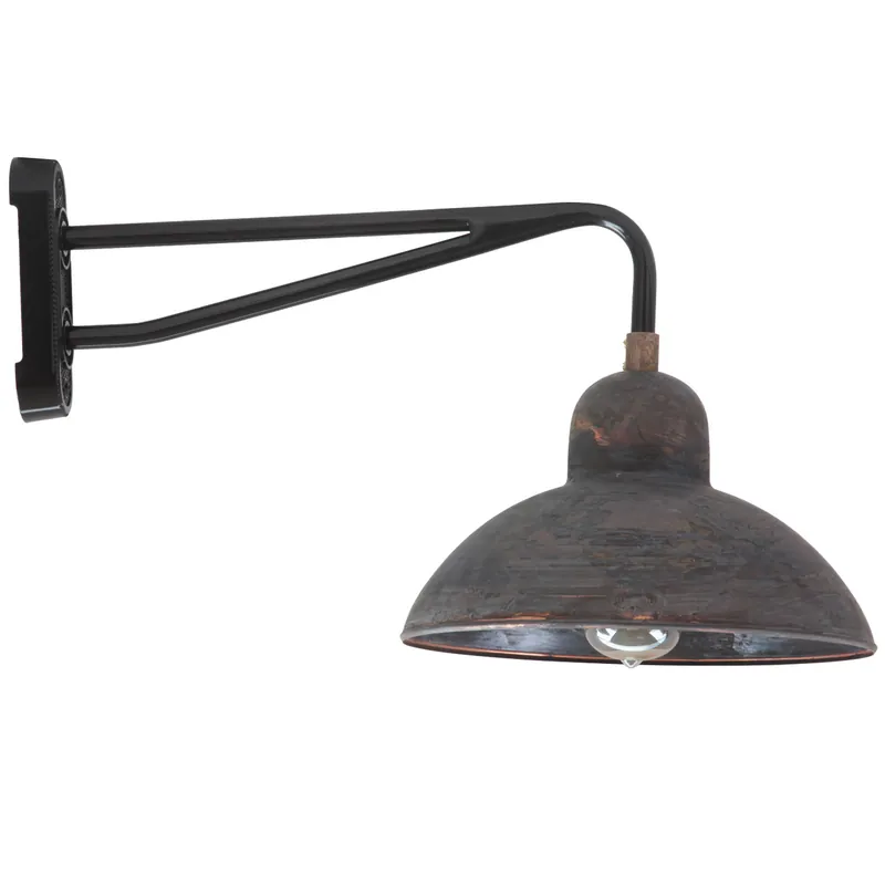 Bauhausstil-Schirmleuchte mit Doppelrohr-Wandarm Solingen W340 Direkt Vom Hersteller